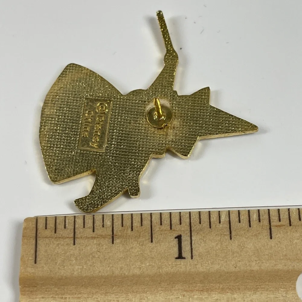 Disney Merryweather Fairy Pin Blue Vintage Sleeping Beauty Enamel Gold Tone